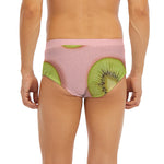Kiwi Slices Pattern Print Men's Briefs