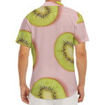 Kiwi Slices Pattern Print Men's Deep V-Neck Shirt