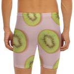 Kiwi Slices Pattern Print Men's Long Boxer Briefs