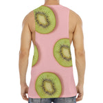 Kiwi Slices Pattern Print Men's Muscle Tank Top