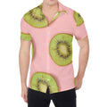 Kiwi Slices Pattern Print Men's Shirt