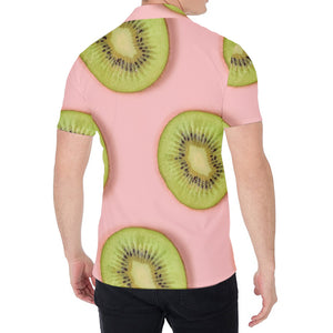 Kiwi Slices Pattern Print Men's Shirt