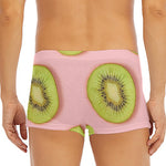 Kiwi Slices Pattern Print Men's Short Boxer Briefs