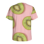 Kiwi Slices Pattern Print Men's Sports T-Shirt