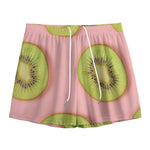 Kiwi Slices Pattern Print Mesh Shorts