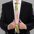 Kiwi Slices Pattern Print Necktie