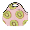 Kiwi Slices Pattern Print Neoprene Lunch Bag