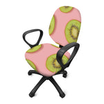 Kiwi Slices Pattern Print Office Chair Cover