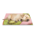 Kiwi Slices Pattern Print Pet Cooling Mat Cover