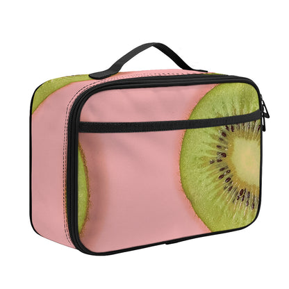 Kiwi Slices Pattern Print Portable Lunch Bag