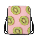 Kiwi Slices Pattern Print Rectangular Crossbody Bag