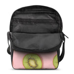 Kiwi Slices Pattern Print Rectangular Crossbody Bag
