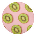 Kiwi Slices Pattern Print Round Blanket