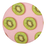 Kiwi Slices Pattern Print Round Blanket