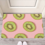 Kiwi Slices Pattern Print Rubber Doormat