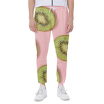 Kiwi Slices Pattern Print Scuba Joggers