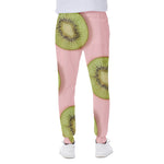 Kiwi Slices Pattern Print Scuba Joggers