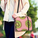 Kiwi Slices Pattern Print Shoulder Strap Bible Bag