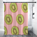 Kiwi Slices Pattern Print Shower Curtain