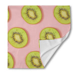 Kiwi Slices Pattern Print Silk Bandana