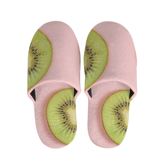 Kiwi Slices Pattern Print Slippers