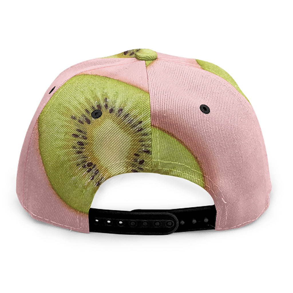 Kiwi Slices Pattern Print Snapback Cap