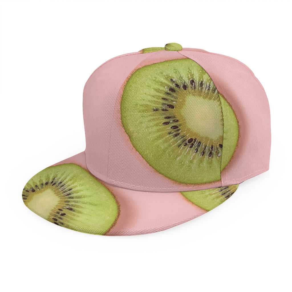 Kiwi Slices Pattern Print Snapback Cap