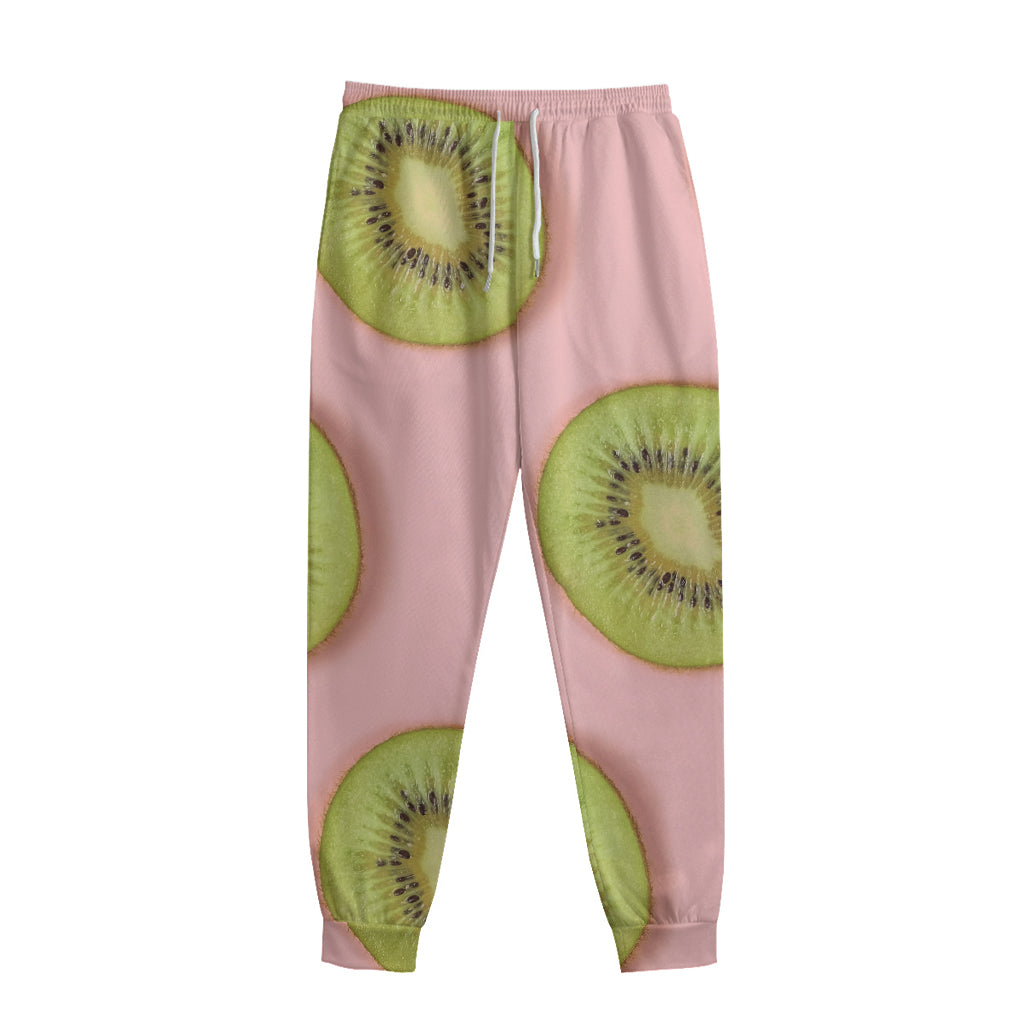 Kiwi Slices Pattern Print Sweatpants