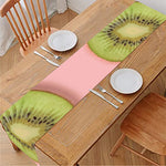 Kiwi Slices Pattern Print Table Runner
