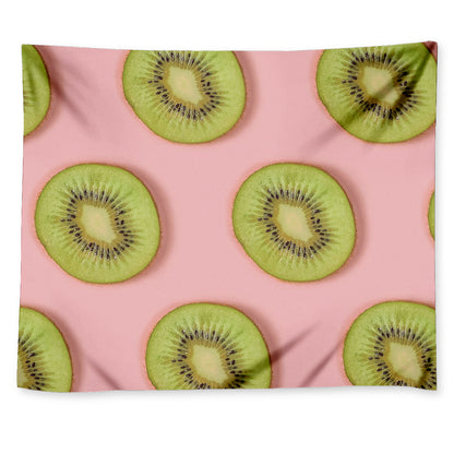 Kiwi Slices Pattern Print Tapestry
