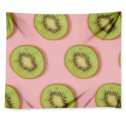 Kiwi Slices Pattern Print Tapestry