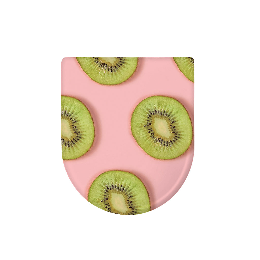 Kiwi Slices Pattern Print Toilet Lid Cover