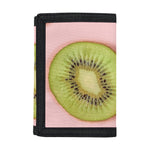 Kiwi Slices Pattern Print Trifold Wallet