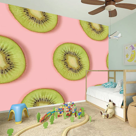 Kiwi Slices Pattern Print Wall Sticker