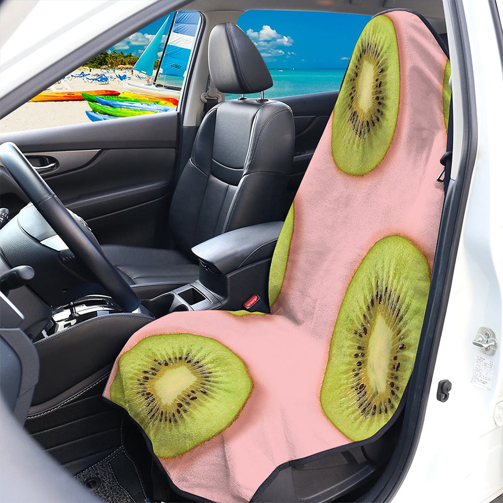 Kiwi Slices Pattern Print Waterproof Car Seat Cover