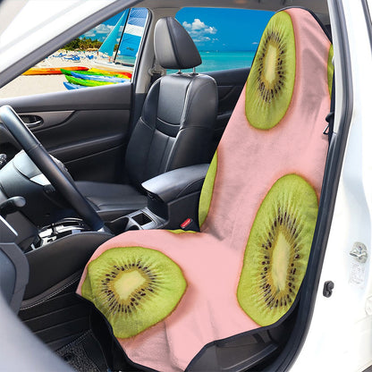 Kiwi Slices Pattern Print Waterproof Car Seat Cover
