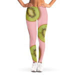 Kiwi Slices Pattern Print Women's Leggings