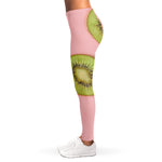 Kiwi Slices Pattern Print Women's Leggings