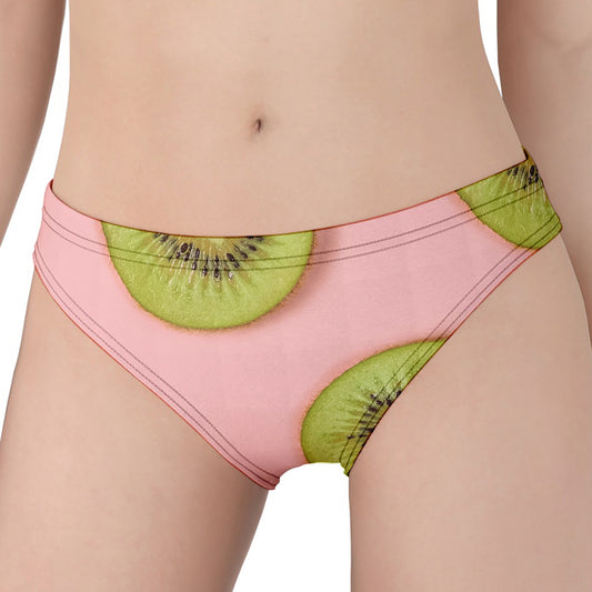 Kiwi Slices Pattern Print Women's Panties
