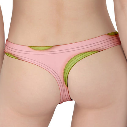 Kiwi Slices Pattern Print Women's Thong