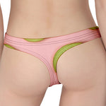 Kiwi Slices Pattern Print Women's Thong