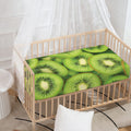 Kiwi Slices Print Baby Crib Sheet