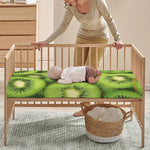Kiwi Slices Print Baby Crib Sheet
