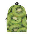 Kiwi Slices Print School Backpack