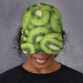 Kiwi Slices Print Baseball Cap