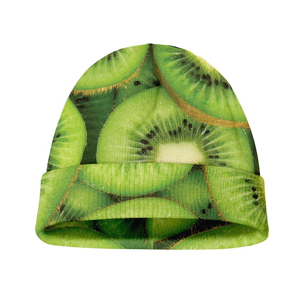 Kiwi Slices Print Beanie