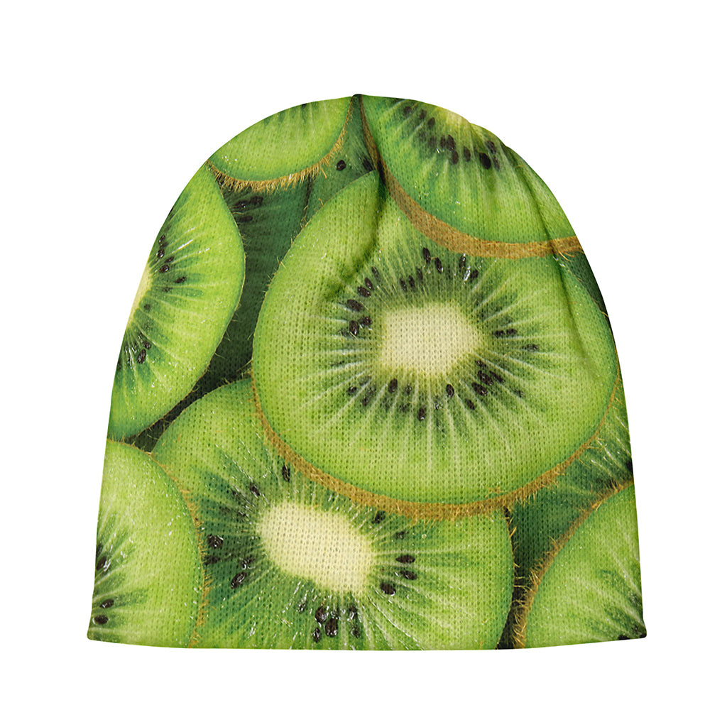 Kiwi Slices Print Beanie