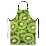 Kiwi Slices Print Bib Apron With Pocket