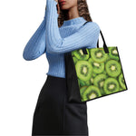 Kiwi Slices Print Canvas Tote Bag