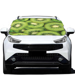 Kiwi Slices Print Car Windshield Snow Cover